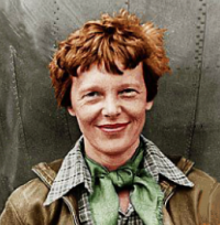 Amelia Earhart portrait image