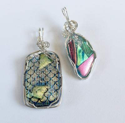 wire wrapped earing image
