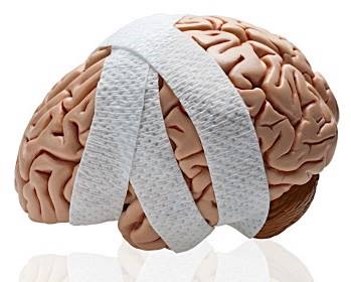 Image of brain in bandages
